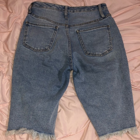 denim ripped shorts - Picture 2 of 4